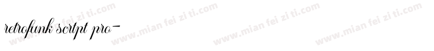 retrofunk scrtpt pro字体转换